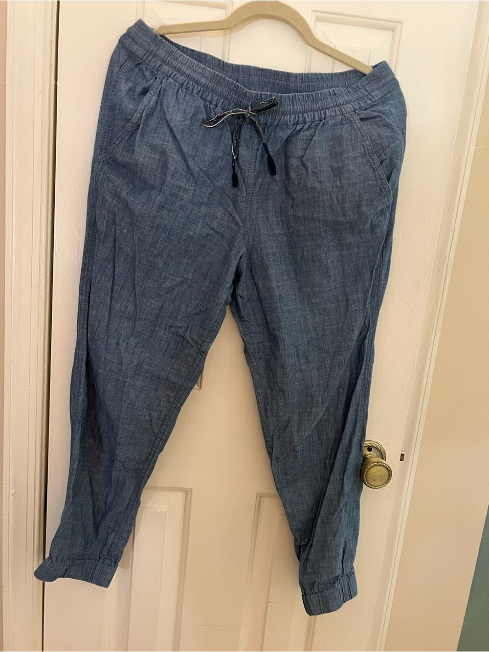 J Crew Point Sur Chambray Joggers
